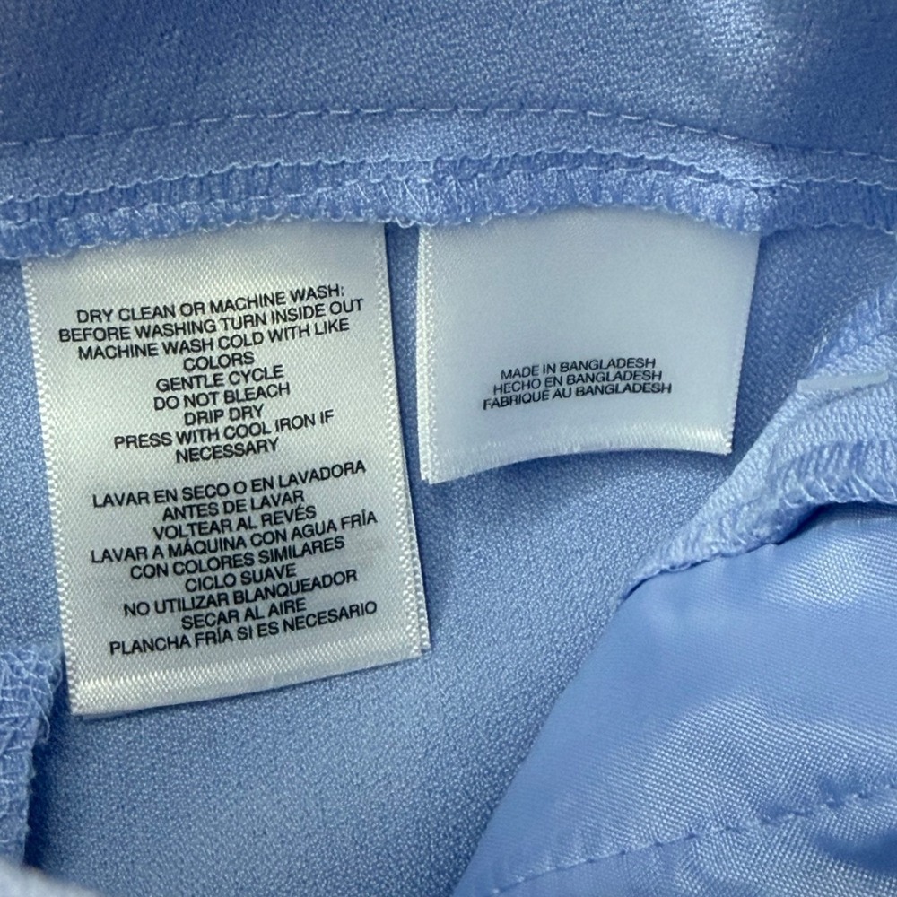 The Kasper Women's Sz 12 Stretch-Crepe Straight-Leg Pants in California Sky - Picture 5 of 8